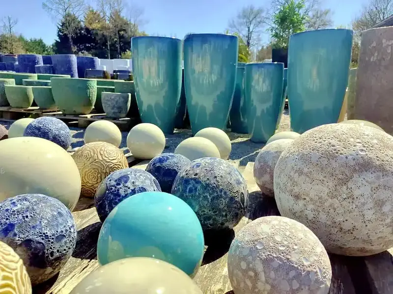 Sphères décoratives jardin