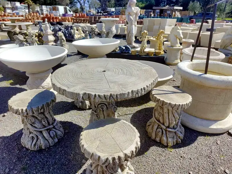 Slalon de jardin imitation bois