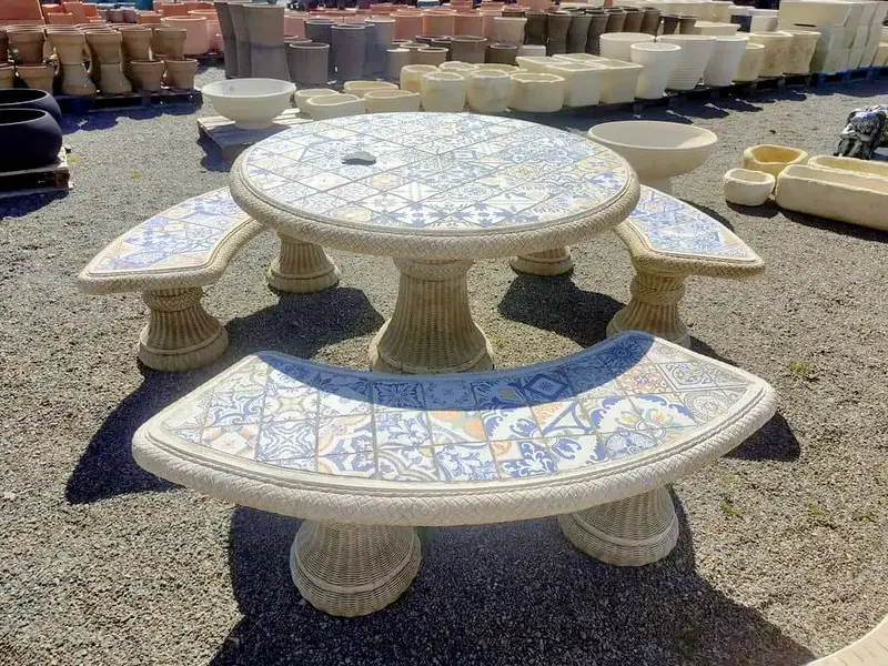 Salon de jardin mosaique